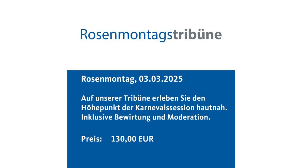 Rosenmontagstribüne 2025