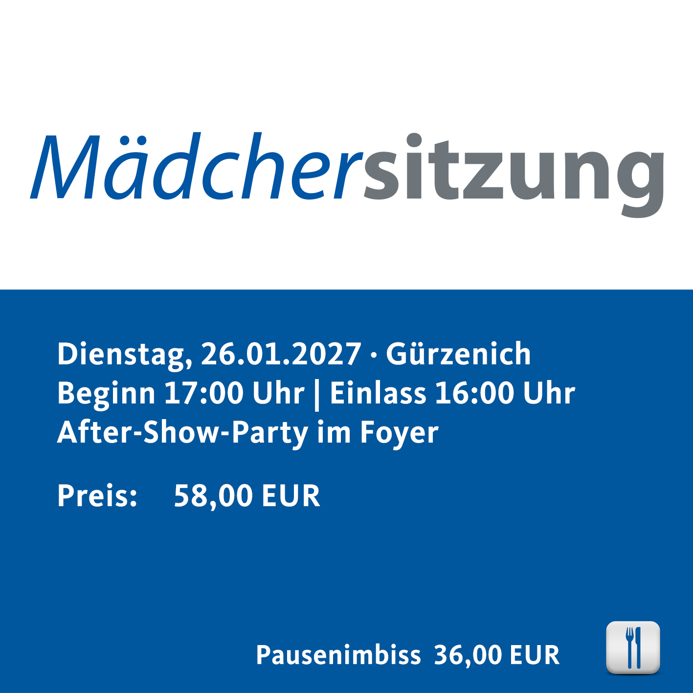 MS 2027 Pausenimbiss im Sponsorenpaket