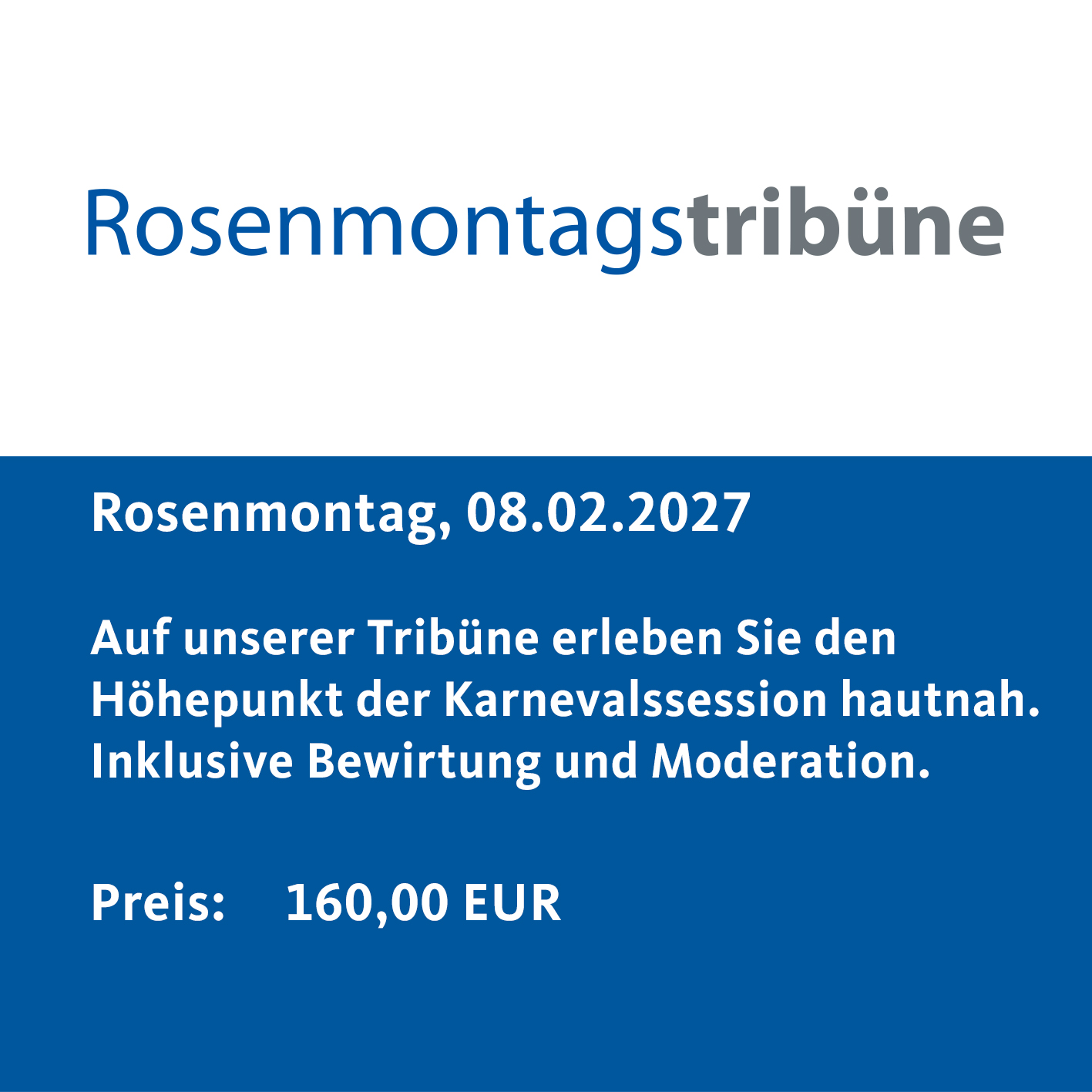 Tribüne Romo 2027 Ehrengäste